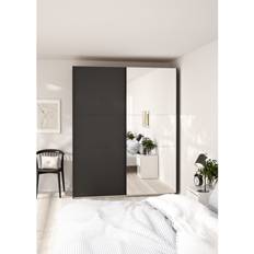 Skjutdörrsgarderob Tvilum Como Skjutdörrsgarderob 2 Dörrar 180x220 cm Garderob