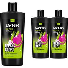 Lynx Body Washes Lynx Epic Fresh Grapefruit Tropical Pineapple Shower Gel 700ml 3 Pack