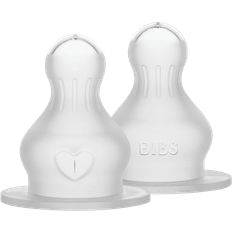 Bibs Rund Silicone Medium Flow 2-pack