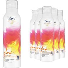 Dove Therapy Glow Orange Rhubarb Shower and Shave Mousse 200ml 6 Pack