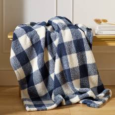 Teddy Fleece Throw Navy 125x150 cm