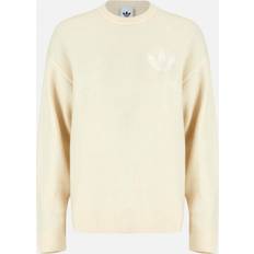 Adidas White Jumpers adidas Originals Athletic Dept Knitted Sweatshirt - Wonder White