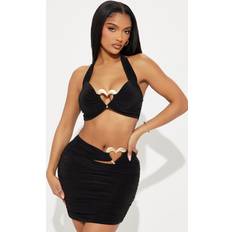 Desire Mini Skirt Set - Black