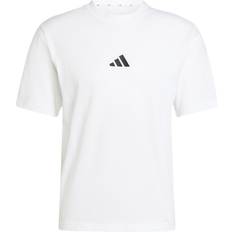 adidas Essentials Small Logo Single Jersey T-shirt Men - White/Black