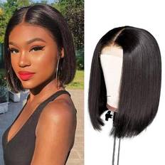 iFLY Human Hair Wig 4x4 Lace Front 12 Inches