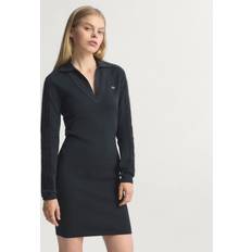 Adidas Klänningar adidas Long Sleeve Collared Dress - Black