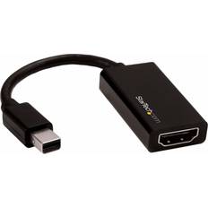 High Speed with Ethernet (4K) - Kabeladaptere Kabler StarTech Mini DisplayPort 1.4 - HDMI 2.0 Adapter M-F Black 0.1m