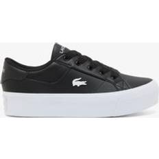 Lacoste Ziane Platform Leather Sneakers - Black White
