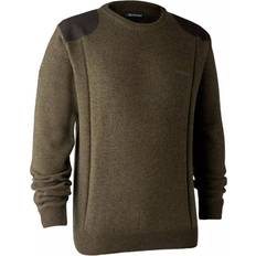 Gröna - Jakt Tröjor Deerhunter Sheffield Knit With O-Neck - Cypress