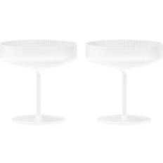 ferm LIVING Ripple Frosted Champagne Glass 15cl 2pcs