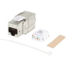 Gråa Data- & Nätverksuttag BKL Electronic RJ45 Modul CAT 8.1