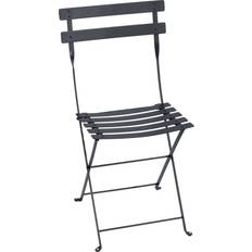 Grey - Metal Patio Chairs Fermob Bistro - Anthracite Garden Dining Chair