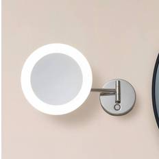 Lucande Lamper Lucande Fyria LED Spejl Væglampe CCT IP44 Krom Vægarmatur