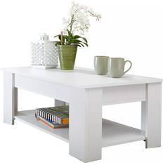 Tables on sale GFW Lift Up White Coffee Table 50x105cm