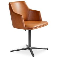 Brun Stole Skovby 55 Leather Køkkenstol 78cm