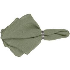 Fyrkantig - OEKO-TEX Dukar & Tygservetter Broste Copenhagen Gracie Cloth Napkin Green (45x45cm)