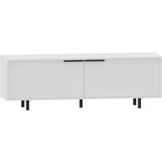 Loft24 TV-stativ 150cm Med 2 Klapdøre Hvid TV-bord