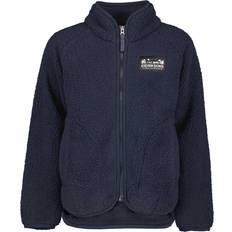 Blåa Fleecejackor Barnkläder Didriksons Gibbs F/Z 2 JR - Navy