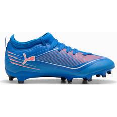 Mesh Fodboldstøvler Børnesko Puma Ultra 6 Match FG AG Football Boots Youth - Glowing Red