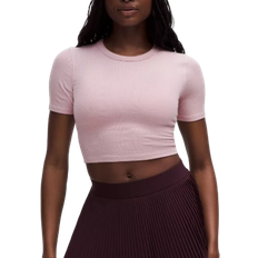 Lululemon Hold Tight Crop-T-Shirt Mink Berry