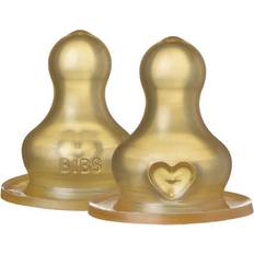 Bibs Baby Bottle Nipple Round Latex Slow Flow 2 st