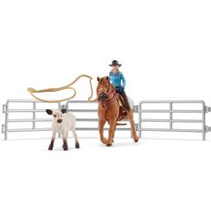 Dyr Legesæt Schleich Cowgirl Team Roping Fun