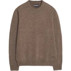 Barbour Herr Tröjor Barbour Essential Crew-Neck Jumper Stone - Dark Stone