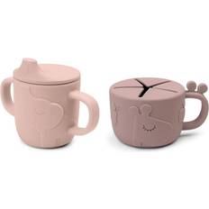 Done by Deer Peekaboo Spout Snack Cup Set Deer Friends