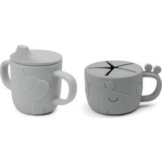 Done by Deer Peekaboo Spout Snack Cup Set Deer Friends