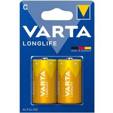 C (LR14) Batterier & Laddbart Varta Longlife C 2-pack