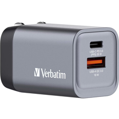 Verbatim 2-Port GaN Wall Charger 35W Grey