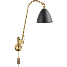 GUBI Bestlite BL6 Brass/Charcoal Black Wall light ∅ 16cm