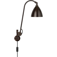 Justerbar arm Vägglampor GUBI Bestlite BL6 Black Brass Wall light ∅ 16cm