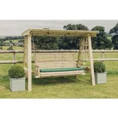 Brown Canopy Porch Swings Churnet Valley Antoinette 3 Swing Seat Set of Waterproof