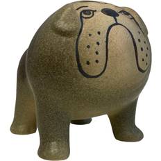 Kennel Bulldog Grå Figurin