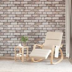 Wall Panels Berkfield Home 3D Wall Panels 10 pcs Light Brown 100x50 cm EPS