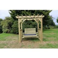 Black Canopy Porch Swings Churnet Valley Ophelia Swing Sits 2 Waterproof Cushions Set of 2
