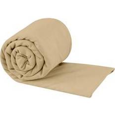 Ensfarvet Badehåndklæder Sea to Summit Pocket Towel L Desert 60x120 cm Badehåndklæde Beige (120x60cm)