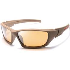 Photochromic Polarized Solglasögon Night Vision - Brun Lins