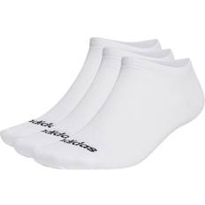 adidas Thin Linear Low-Cut Socks 3 Pairs - White/Black