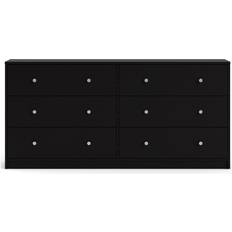 Black Chest of Drawers Tvilum May Black Chest of Drawer 143.1x68.3cm