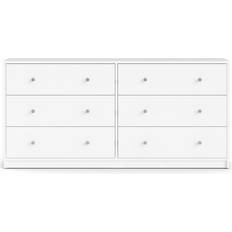Spånplade Kommoder Tvilum May White Chest of Drawer 143.1x68.3cm