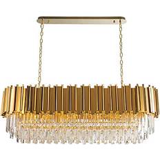 Kristallkrona modern GANGUIO E14enkel Modern Justerbar Kristallkrona 90 x 40 x 30 cm Pendellampa