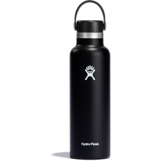 Hydro Flask Standard Mouth Flex Black Water Bottle 0.621L