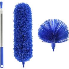 Teleskop Staubwedel Set 2.5m Ausziehbar Biegbar Blau