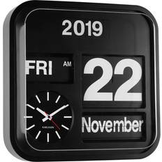 Black Wall Clocks Karlsson Big Flip Black Wall Clock 43cm