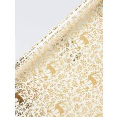 John Lewis Heritage Stag Wrapping Paper L4m Gold