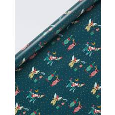 Harlequin Santa Wrapping Paper L4m