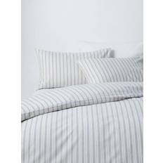 John Lewis Ottawa Brushed Cotton Stripe Bedding Duvet Cover Blue