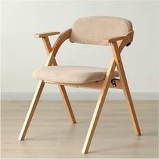Mid Century Läder Matstol Khaki Stol
